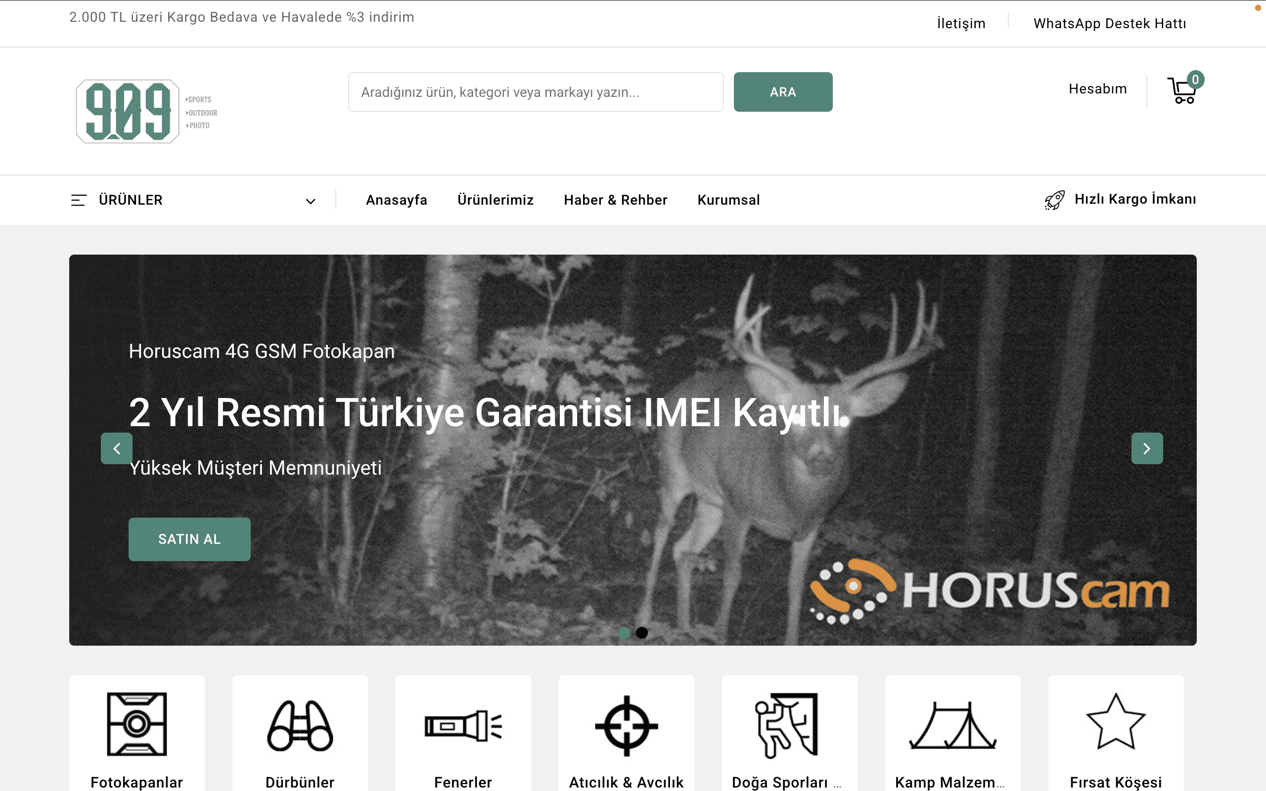 909teknoloji.com E-Ticaret hizmeti
