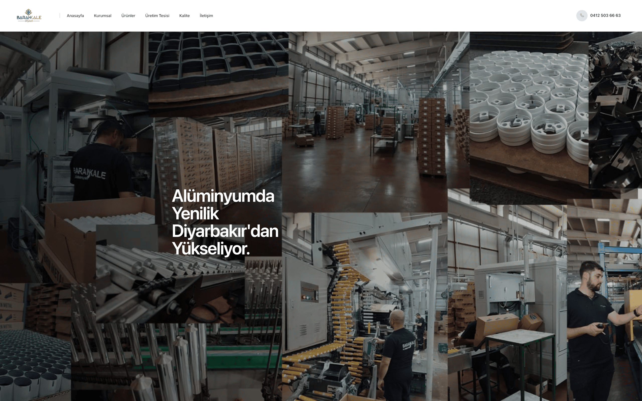 Barankale İnşaat Web Sitesi Çalışması Web Tasarım hizmeti