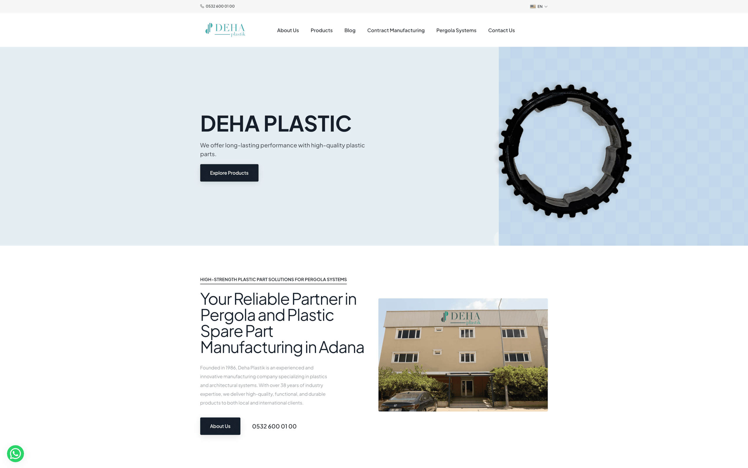 Deha Plastik Web Sitesi Çalışması Web Tasarım hizmeti