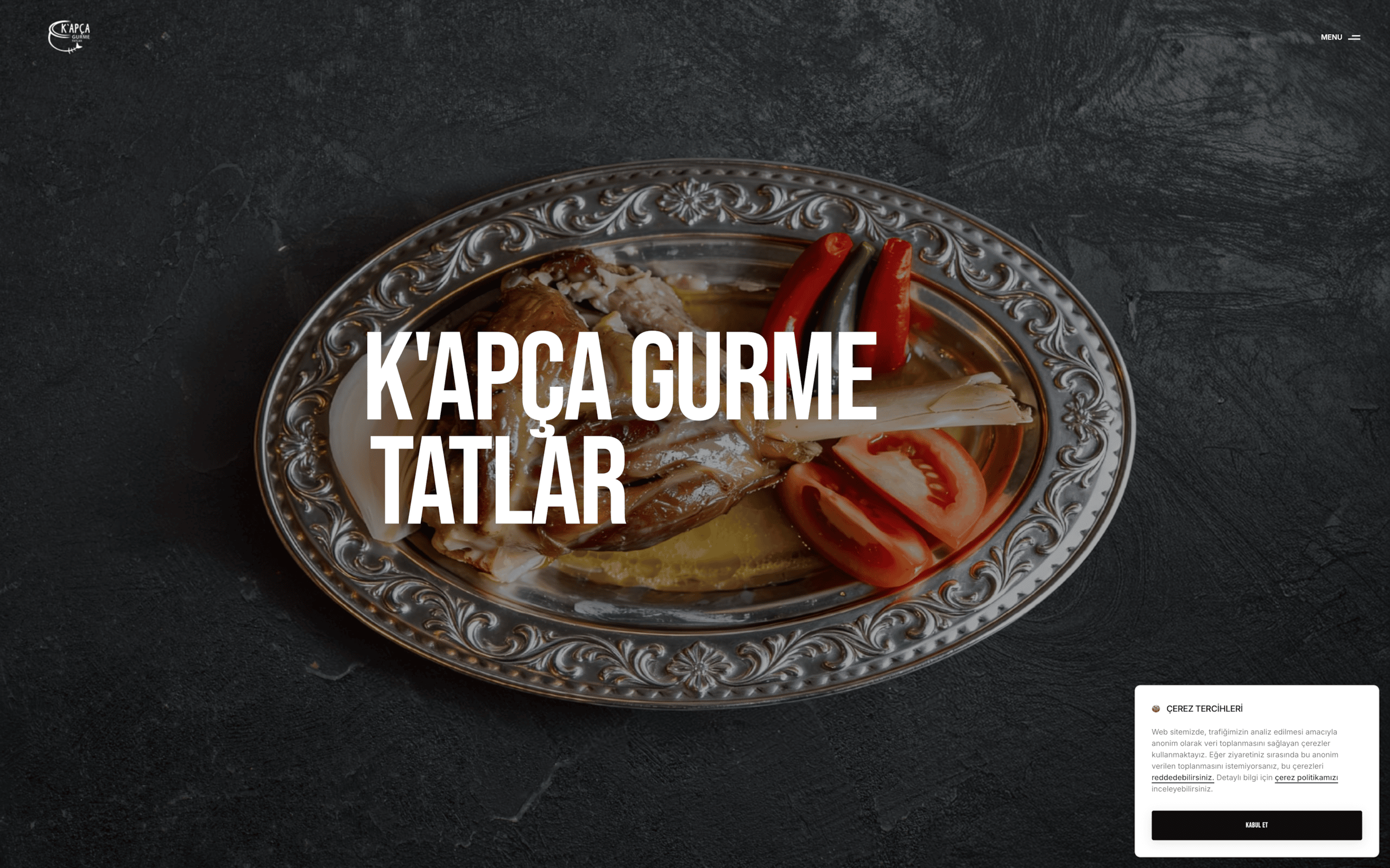 K'apça Gurme Tatlar Web Sitesi Çalışması Web Tasarım hizmeti