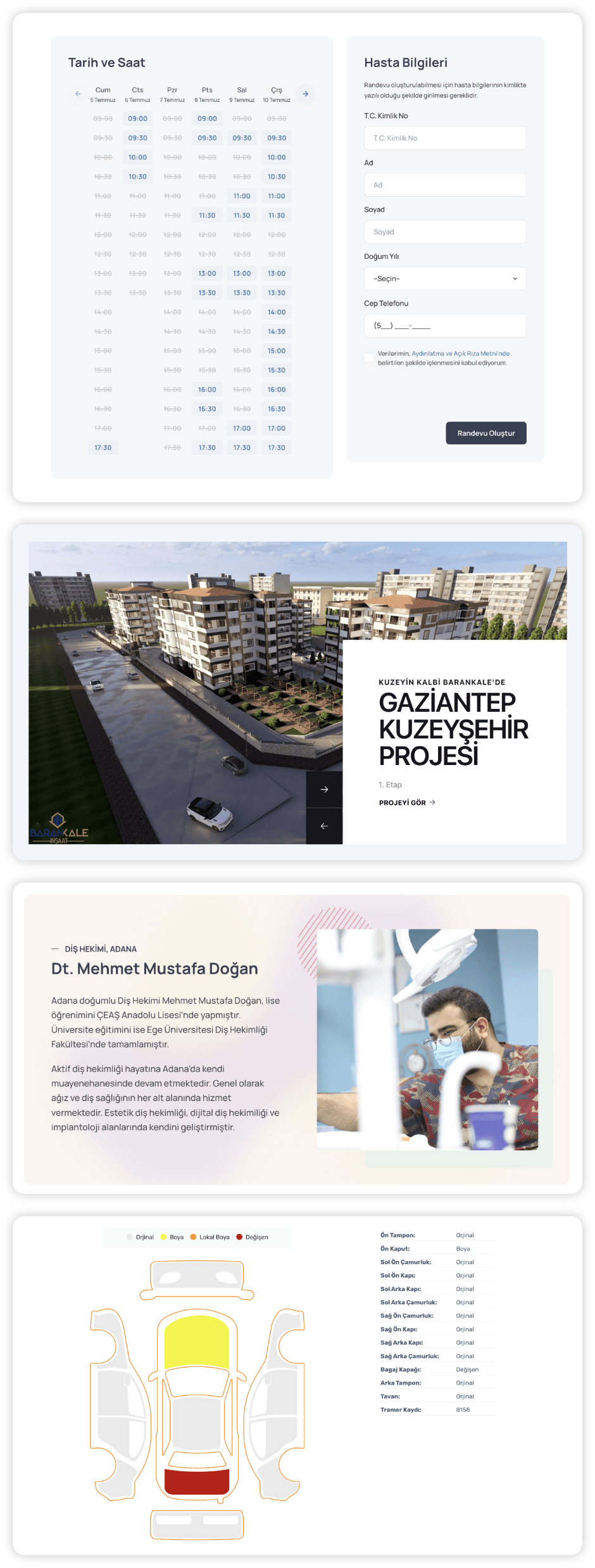 Tamamladığımız projeler