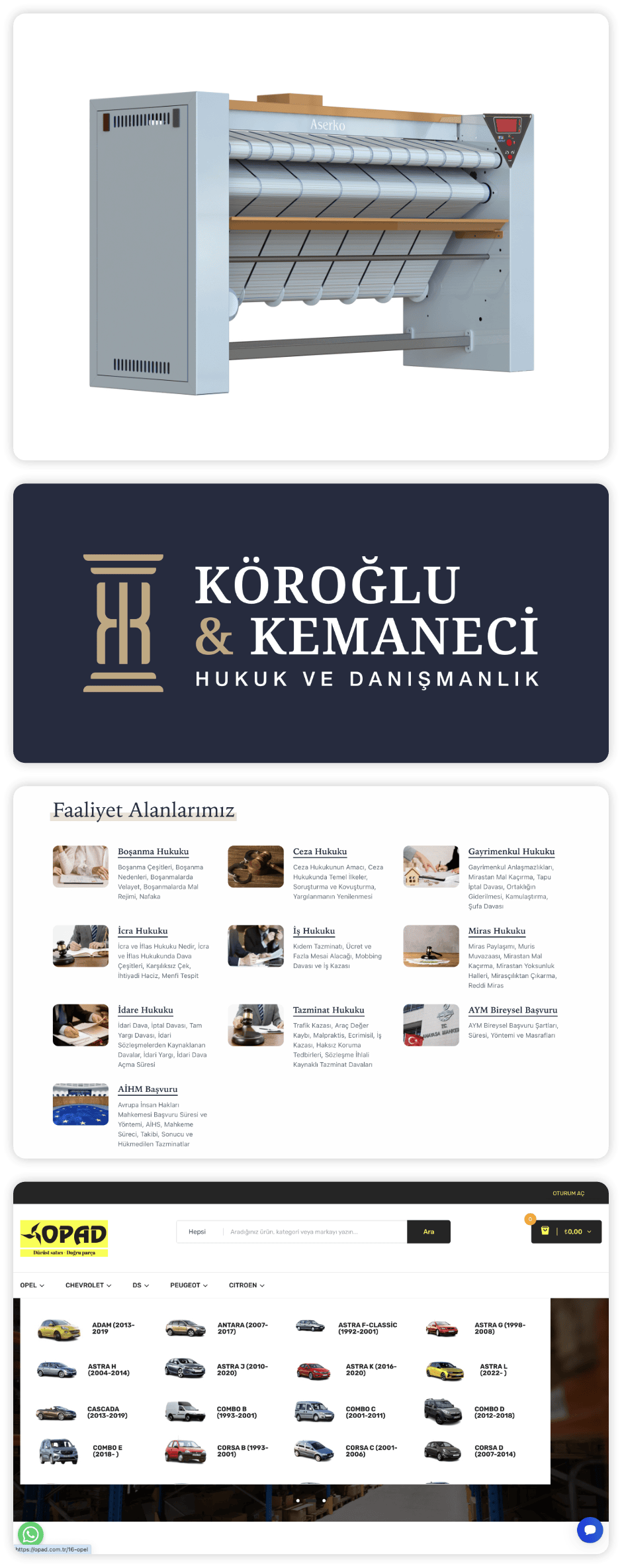 Tamamladığımız projeler