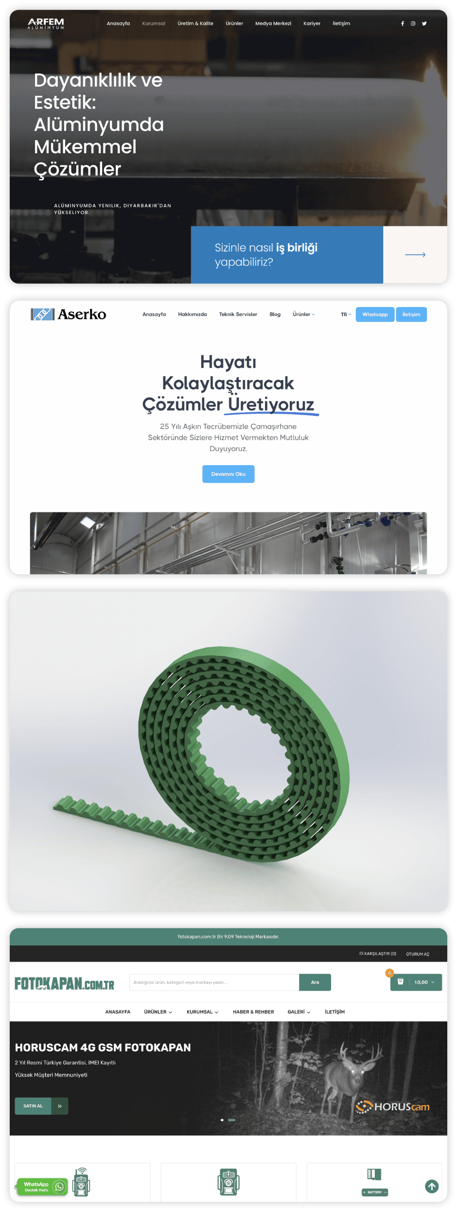 Tamamladığımız projeler