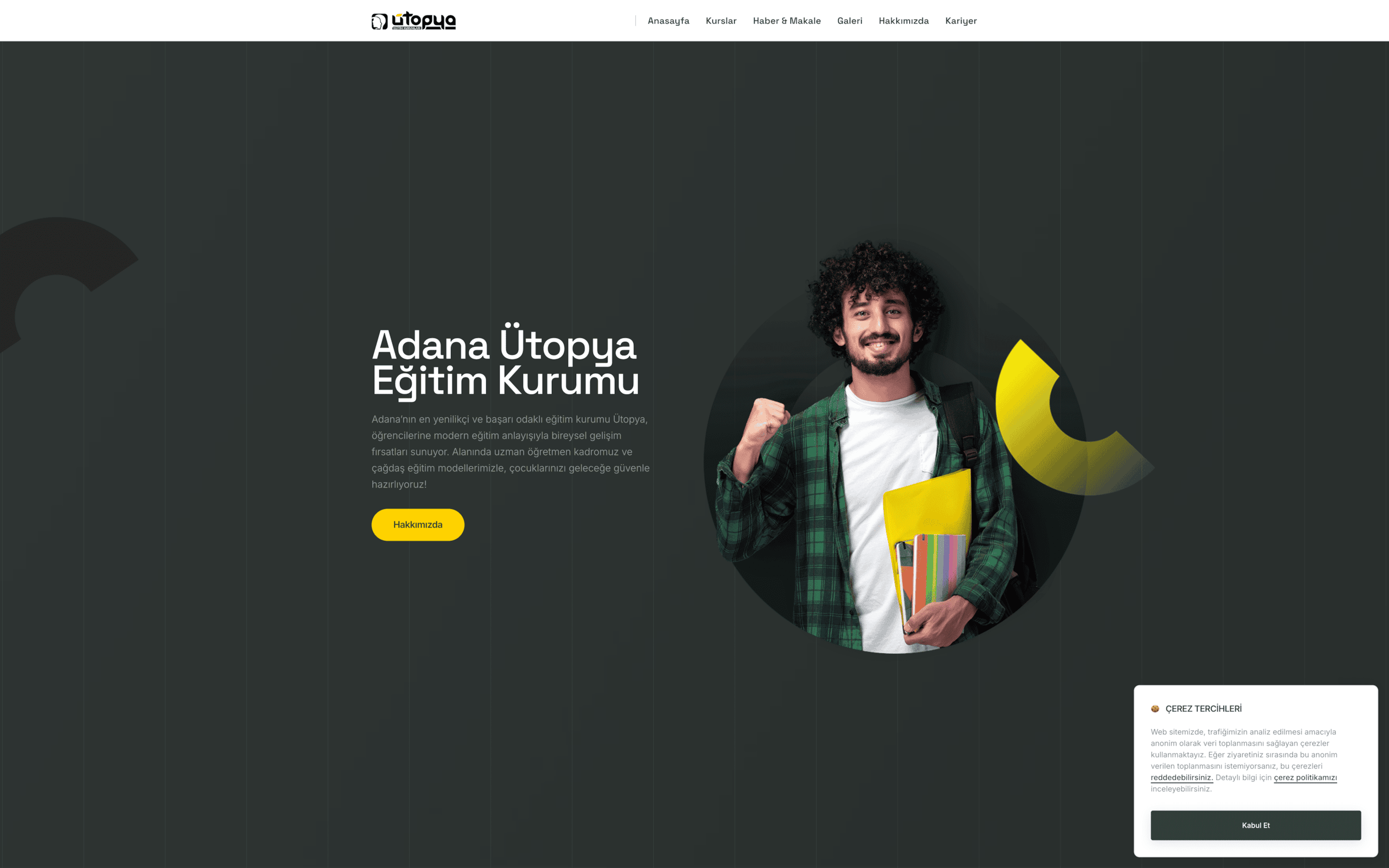 Ütopya Eğitim Kurumları Web Sitesi Çalışması Web Tasarım hizmeti